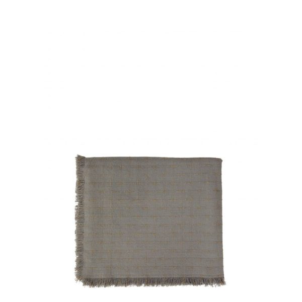 Nappe à carreaux Gris, or