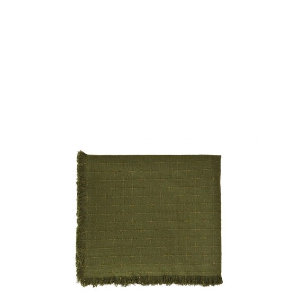 Nappe à carreaux Vert, or