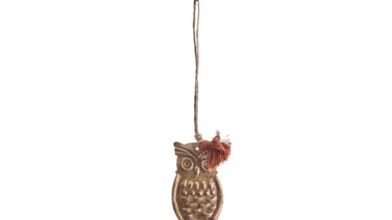 Hibou suspendu avec cloches