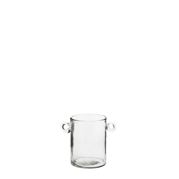 Bocal en verre avec poignées