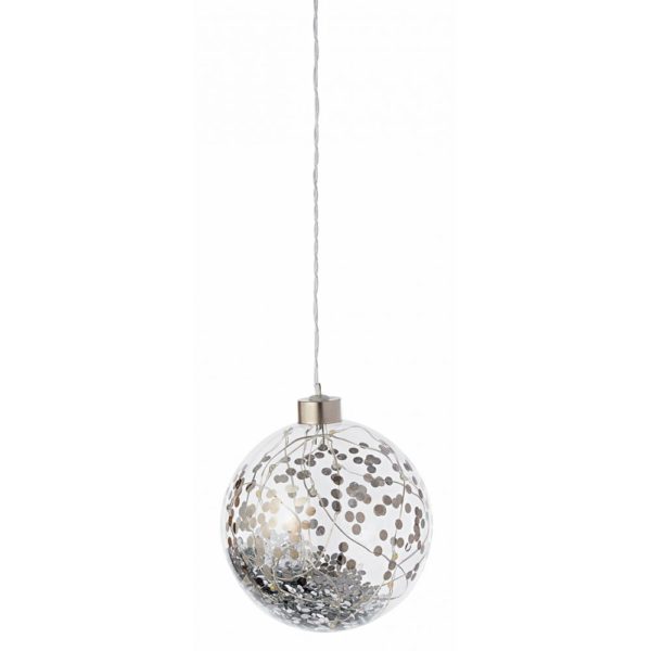 Boule lumineuse Dream argent