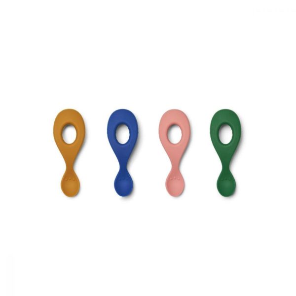 Lot de 4 cuillères silicone Liva - Eden multi mix