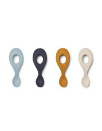 Lot de 4 cuillères silicone Liva - Sea blue multi mix