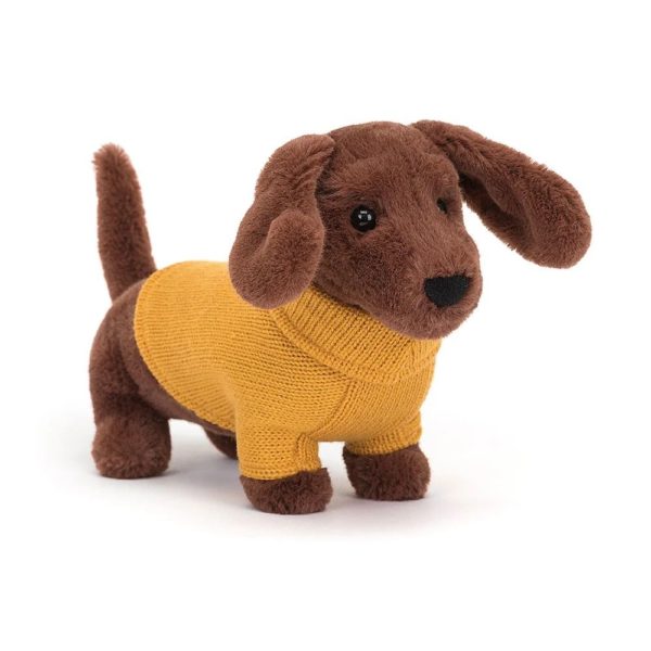 Pull Saucisse Chien Jaune