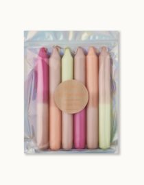 Ensemble de 6 bougies Dip Dye : Épices à la citrouille