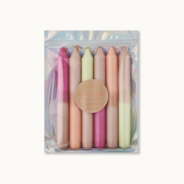Ensemble de 6 bougies Dip Dye : Épices à la citrouille