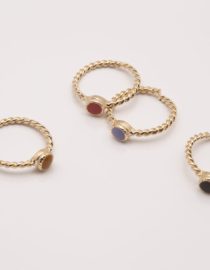 Bague TWIST Cabochon Lilas