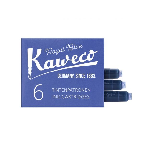 Cartouches d'encre Kaweco 6 pièces bleu royal