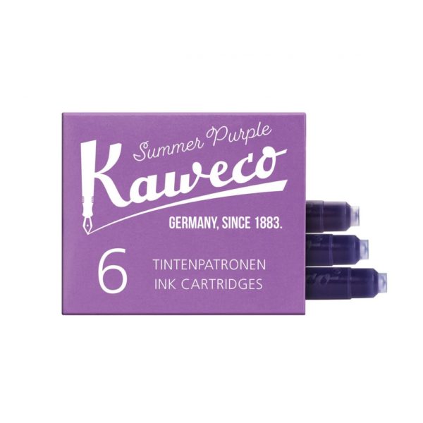 Cartouches d'encre Kaweco 6 pièces aubergine
