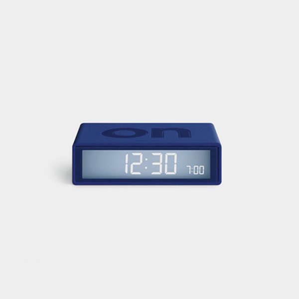 Mini-Réveil LCD réversible radio-contrôlé Flip+ Bleu Sombre