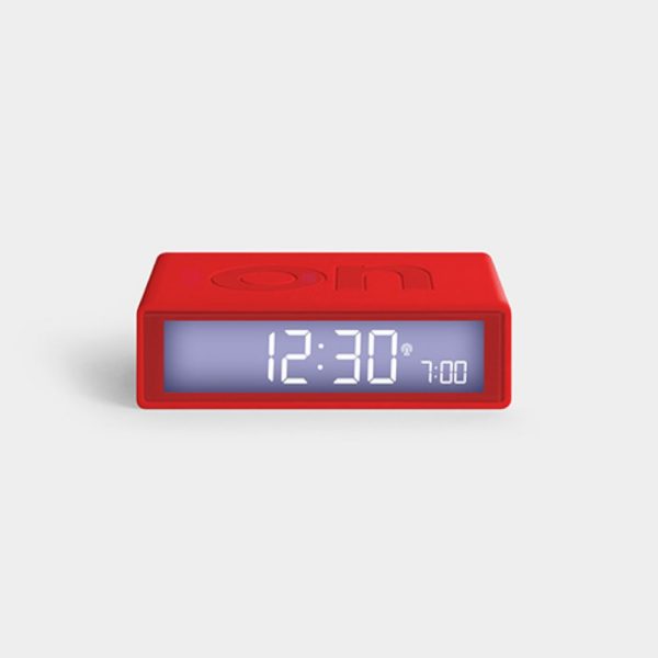 Réveil LCD réversible radio-contrôlé Flip+ Rouge