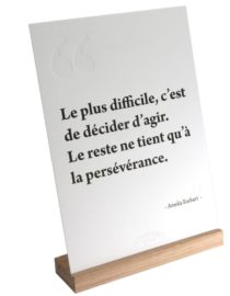 Impression d'art - Citation Earhart