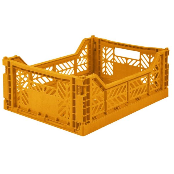 Caisse pliante Moutarde - Moyenne