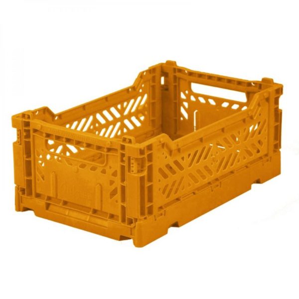 Caisse pliante Moutarde - Petite