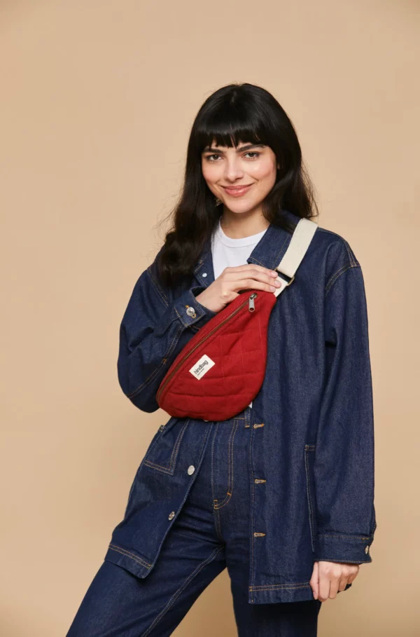 Sac banane matelassée Olivia Terracotta – Image 2