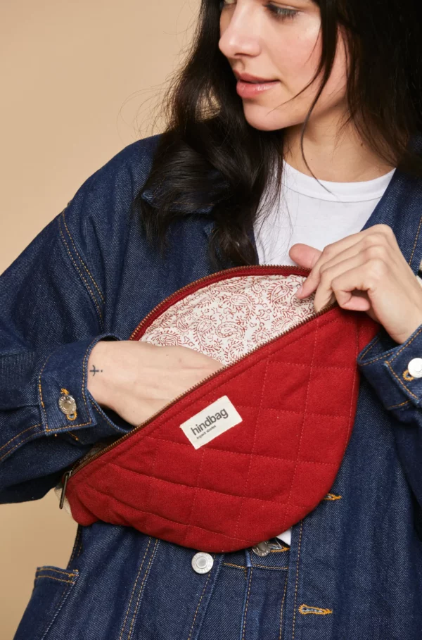 Sac banane matelassée Olivia Terracotta – Image 3
