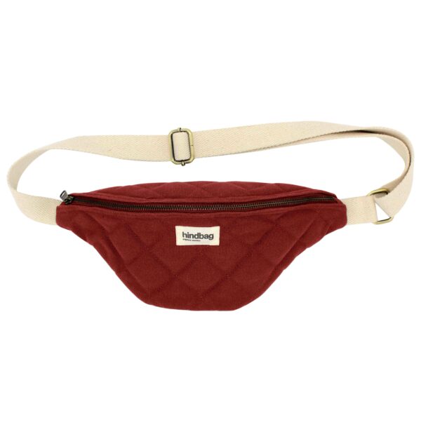 Sac banane matelassée Olivia Terracotta