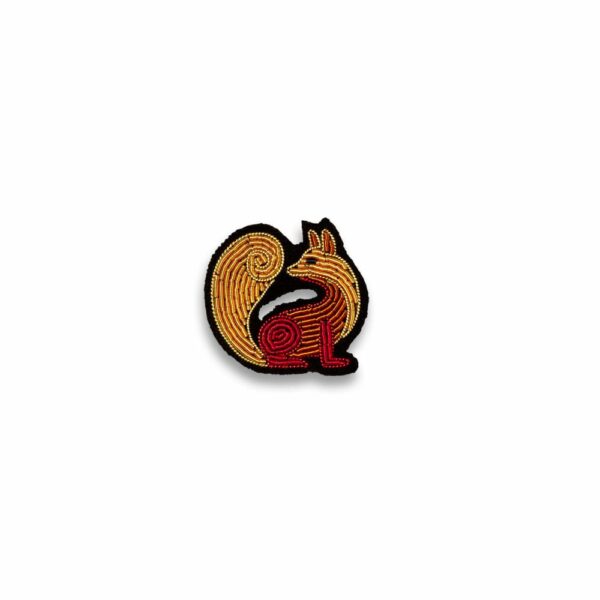 Broche Renard –  brodée à la main