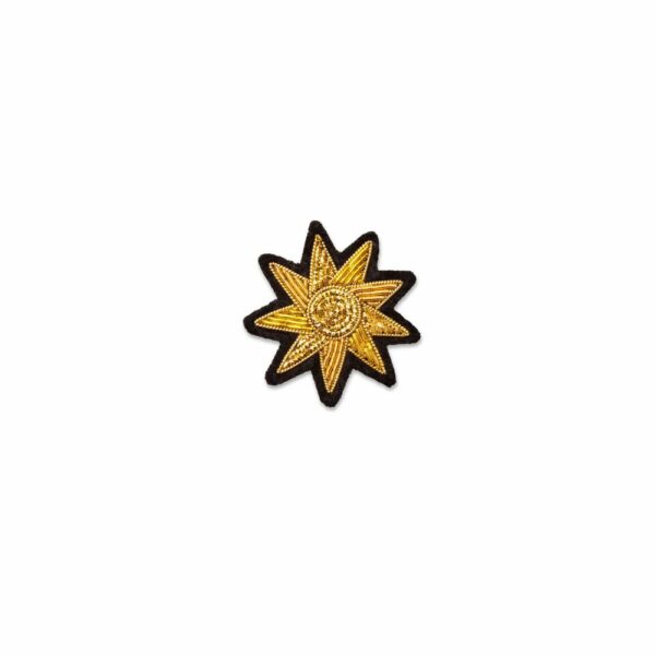 Broche Lumière –  brodée à la main