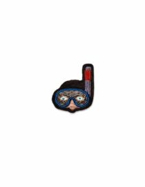 Broche Masque de Plongée –  brodée à la main