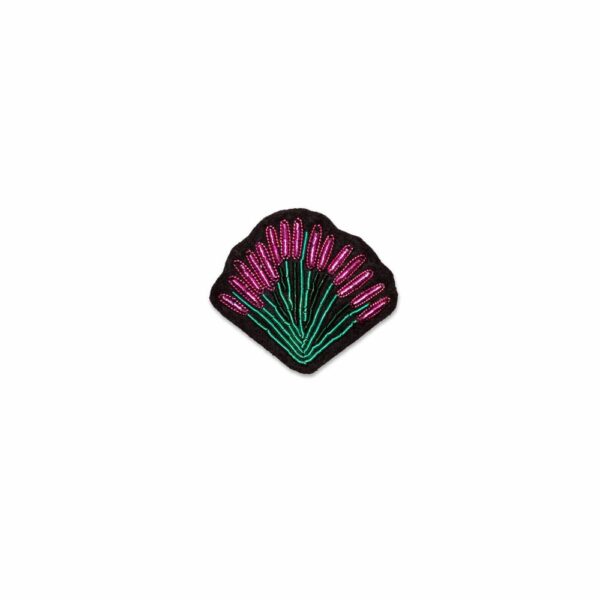 Broche Lavande –  brodée à la main
