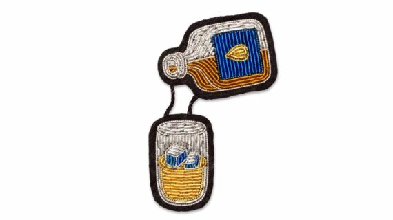 Broche Anisette –  brodée à la main