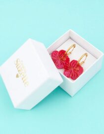 Boucles d'oreilles Hibiscus