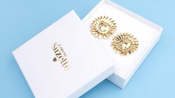 Boucles d'oreilles Tournesol