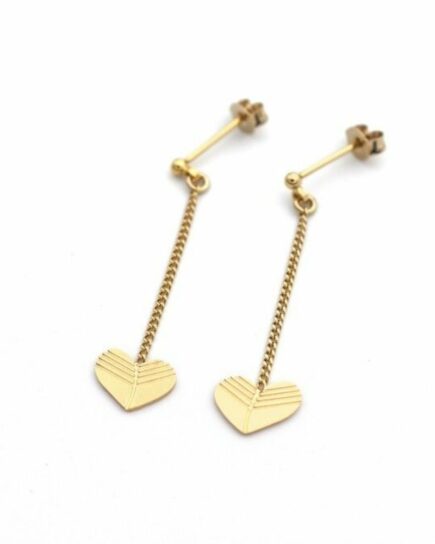 Mini boucles chaine Coeur