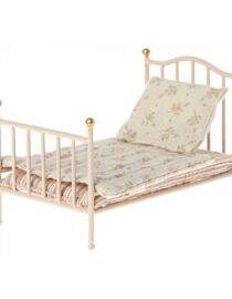 Les Miniatures - Lit vintage, Souris - Rose