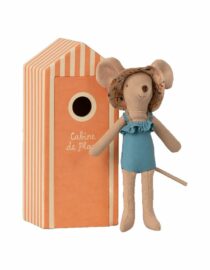 Les Miniatures - Souris de plage, maman en cabine de plage
