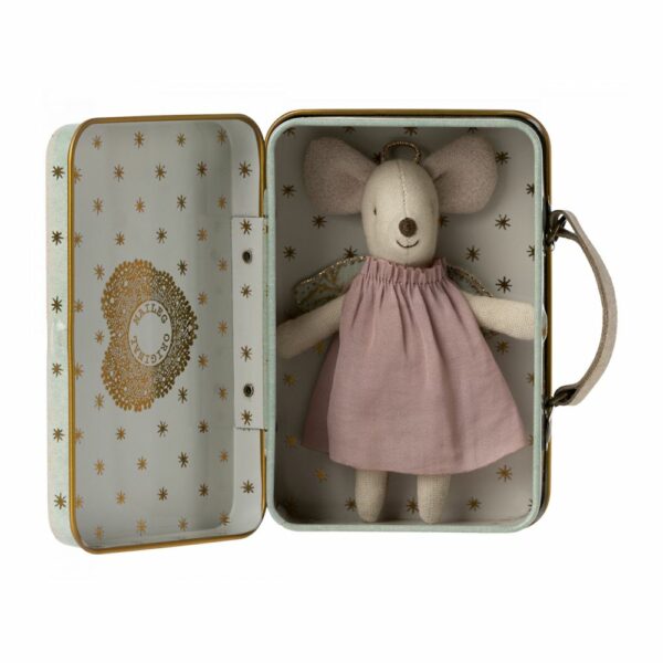 Les Miniatures - Souris ange dans la valise