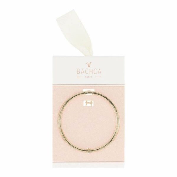 Barrette ronde dorée
