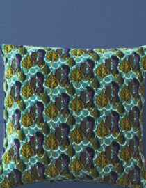 Coussin Carré Velours - Dotty Blue