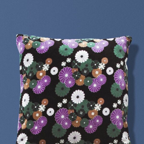 Coussin Carré Velours - Mellow Black