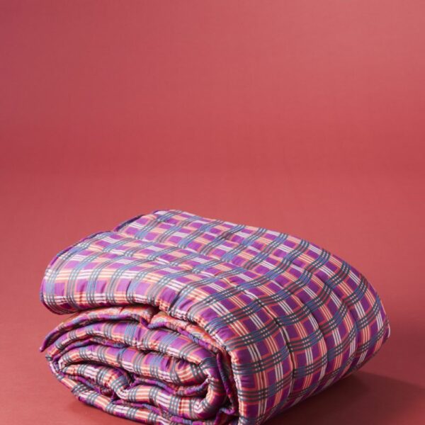 Boutis Surpiqué - Dotty Bright Coral / Checky Bright