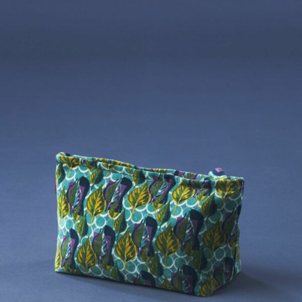 Trousse Airport XL - Velours Dotty Blue