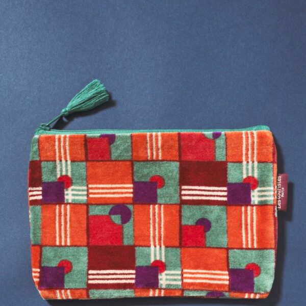 Trousse Avion - Velours Aberdeen Red Brick