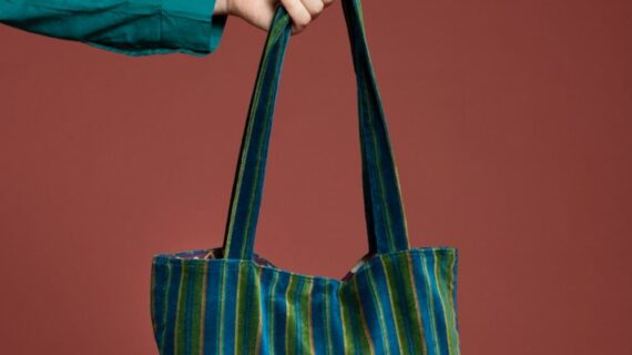 Sac Velours Tatie Tote Bag - Margate Dark Bayou