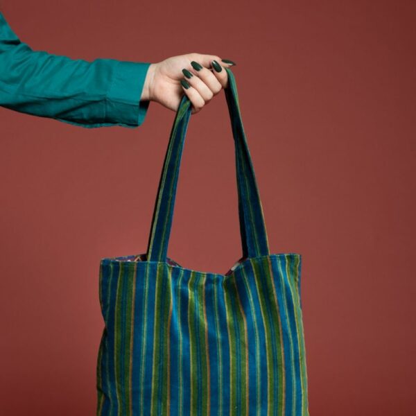 Sac Velours Tatie Tote Bag - Margate Dark Bayou