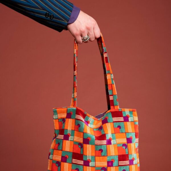 Sac Velours Tatie Tote Bag - Aberdeen Red Brick