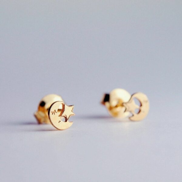 Boucles d'oreille Moon kiss