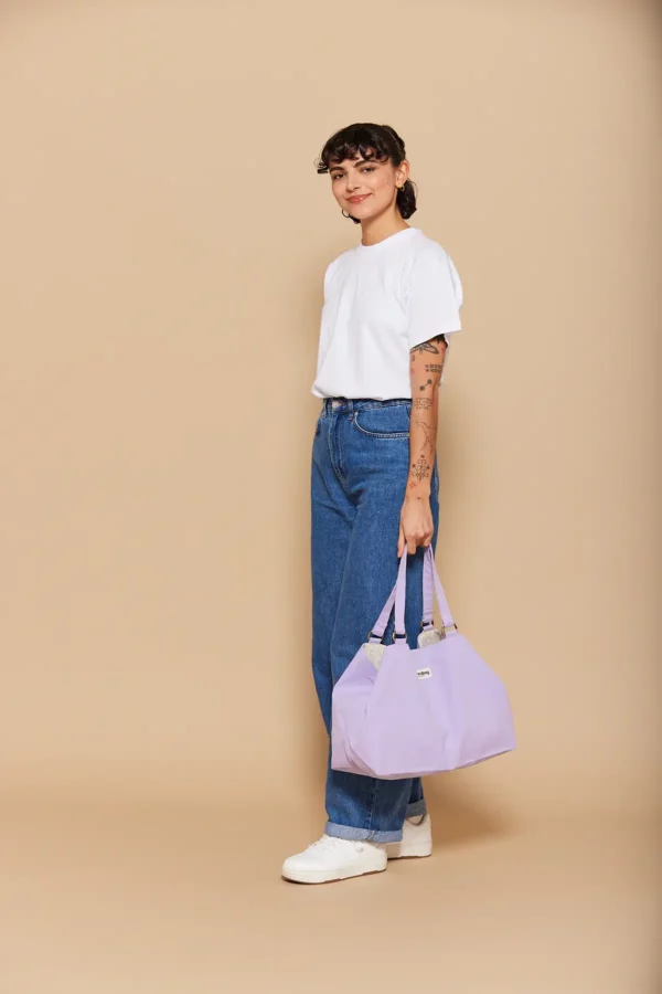 Sac cabas Raphaelle Lilas – Image 4