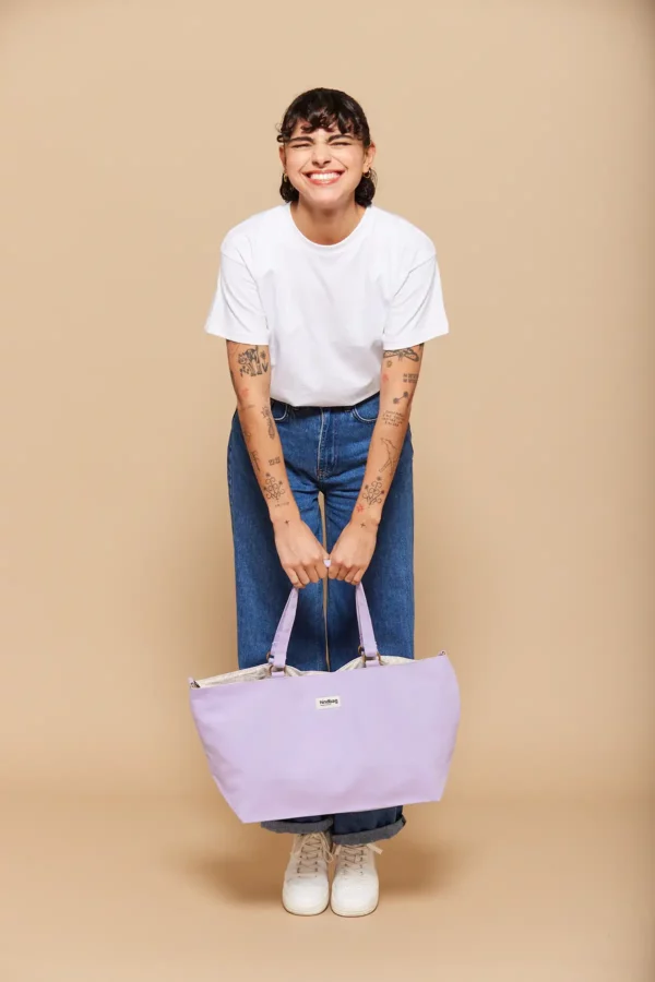 Sac cabas Raphaelle Lilas – Image 3
