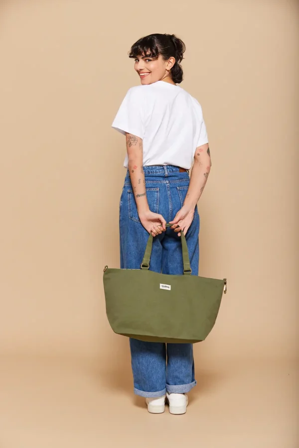 Sac cabas Raphaelle Olive – Image 4