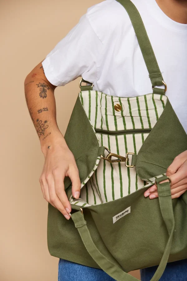 Sac cabas Raphaelle Olive – Image 2