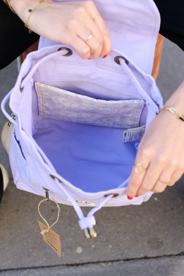 Mini sac à dos Eliot  Lilas – Image 4