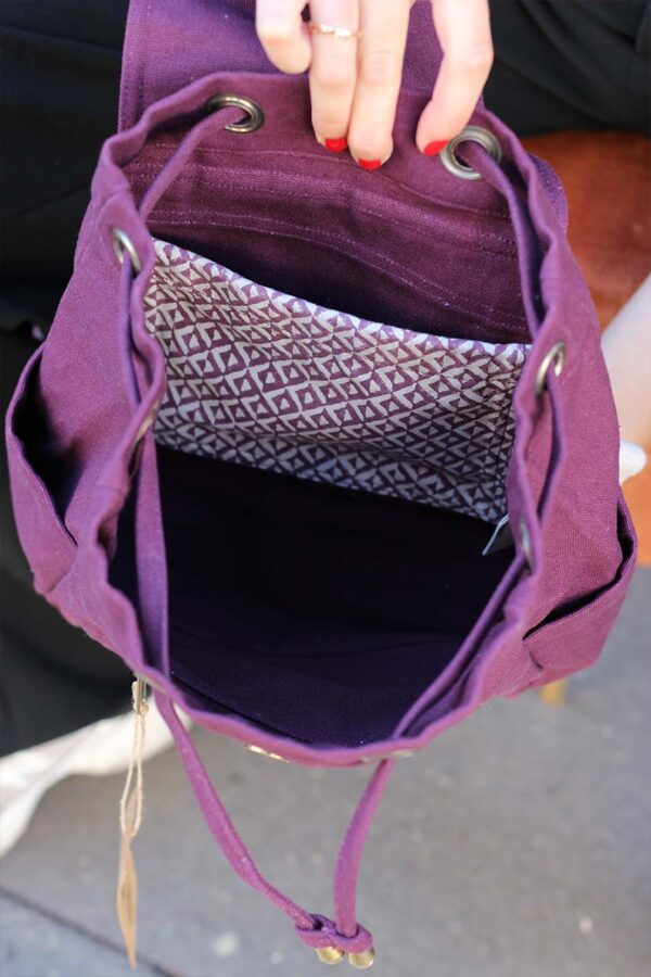 Mini sac à dos Eliot  Prune – Image 5