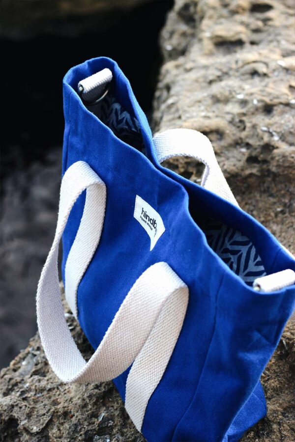 Sac carré Louise Bleu électrique – Image 3