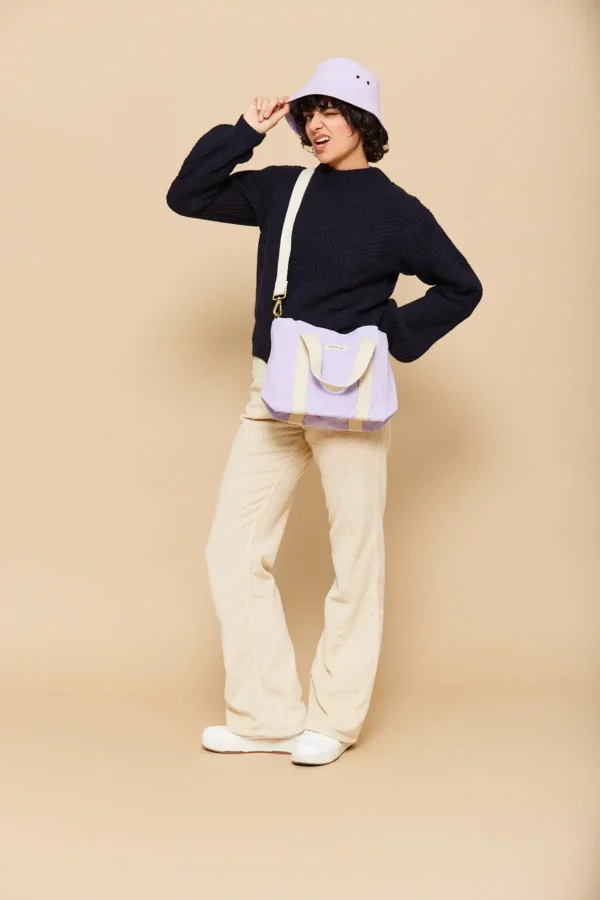 Sac carré Louise Lilas – Image 2